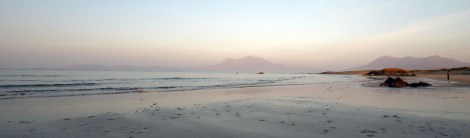 Misty Mountains Across the Bay