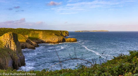 Caldey Island from Skrinkle Haven