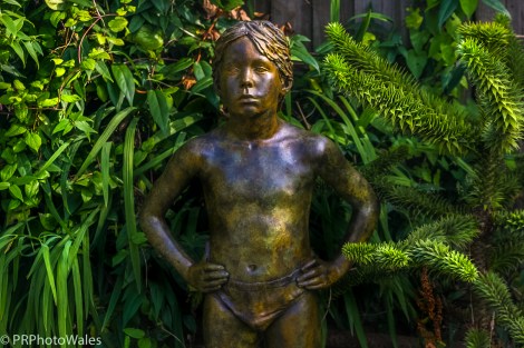 A Petersen-cast bronze lifesize figure of a boy